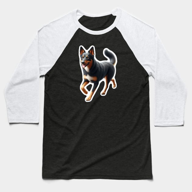 Australian Kelpie Baseball T-Shirt by millersye